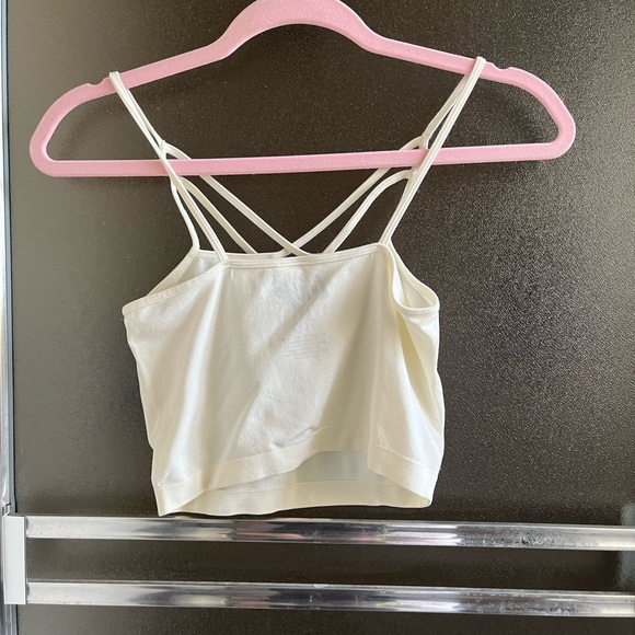 TOKYO DARLING WHITE STRAP CROP TOP - Picture 5 of 5